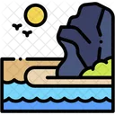 Coastline Sea Water Icon