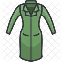 Fitted Coat One Piece Icon