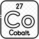 Cobalt Chemistry Periodic Table Icon
