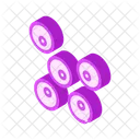 Coccus Bacteria Isometric Icon