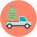 Coche Carro Navidad Icono