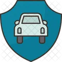 Coche Proteccion Seguros Icono