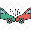 Coche choca frente  Icono