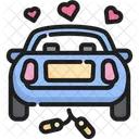 Coche Boda Matrimonio Icono