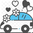 Coche De Boda Coche De Matrimonio Coche Icono