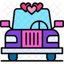 Coche de bodacochecorazonesamorvehículoboda  Icono