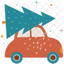 Carro de navidad  Icono