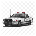 Coche Vehiculo Policia Icono