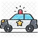 Coche De Policia Vehiculo Policia Icono