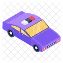 Coche Coche De Policia Coche Patrulla Icono