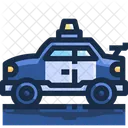 Coche De Policia Coche Vehiculo Icono