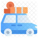 Coche De Viaje Coche Camping Icon