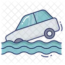 Coche en el agua  Icono