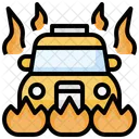 Coche incendiario  Icono