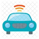 Coche Inteligente No Tripulado Wifi Iot Internet Cosas Icono