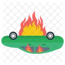 Coche quemado  Icono