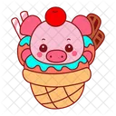 Animal Cochon Argent Icon