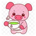 Animal Cochon Argent Icon