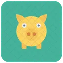 Cochon Argent Banque Icon