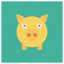 Cochon Argent Banque Icon