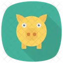 Cochon Argent Banque Icon