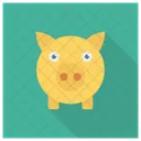 Cochon Argent Banque Icon