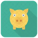 Cochon Argent Banque Icon