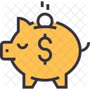 Cochon Epargne Investissement Icon