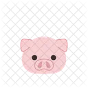 Cochon Emoji Visage Icône