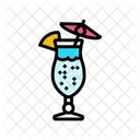 Cocktails Disco Party Icon