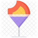 Cocktail Fire Glass Icon