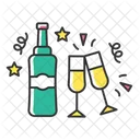 Cocktail birthday party  Icon