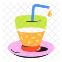 Cocktail Glass Mocktail Glass Refreshing Drink Icon