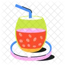 Cocktail Glass Mocktail Glass Refreshing Drink Icon