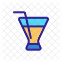 Mocktail Alcohol Straw Icon