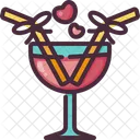 Cocktail Love Coconut Icon