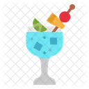 Cocktail Blue Hawaii Icon