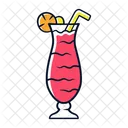 Cocktail Hurrikan Glas Symbol