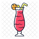 Cocktail Hurricane Glass Icon