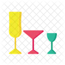 Stielglaser Glaser Cocktail Symbol