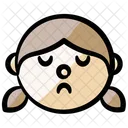 Girl Face Smug Icon