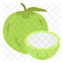 Coco Verde Fruta Tropical Bebida Icono