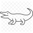 Cocodrilo Reptil Escamoso Icono