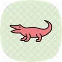 Cocodrilo Reptil Escamoso Icono