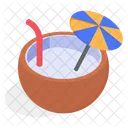Coconut Water Beverage Icon