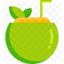 Coconut Drinking Party Icon