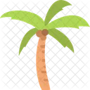 Coconut Beach Tropical Icon