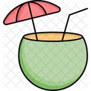 Coconut Cocktail Drink Cocktail Icon