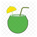 Coconut Cocktail Drink Cocktail Icon