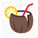 Coconut Cocktail Drink Cocktail Icon